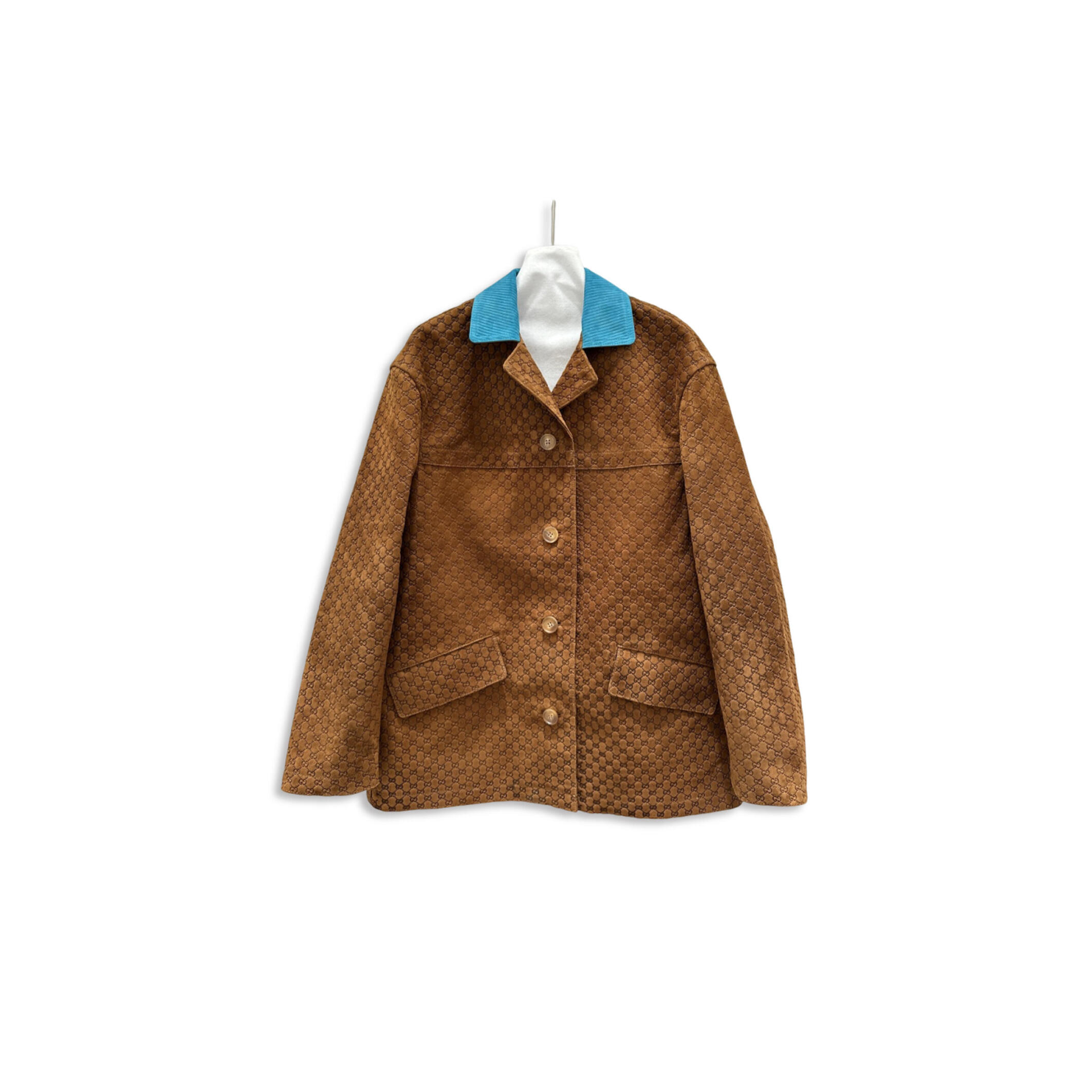 Gvc*1 gg embossed leather jacket 815788